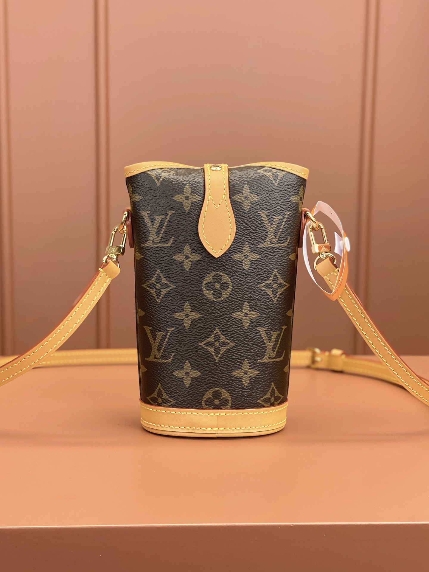 [TOP] Louis Vuitton LV L*V  Fold Me Monogram Bag 14.5x18x6.5cm - Brown