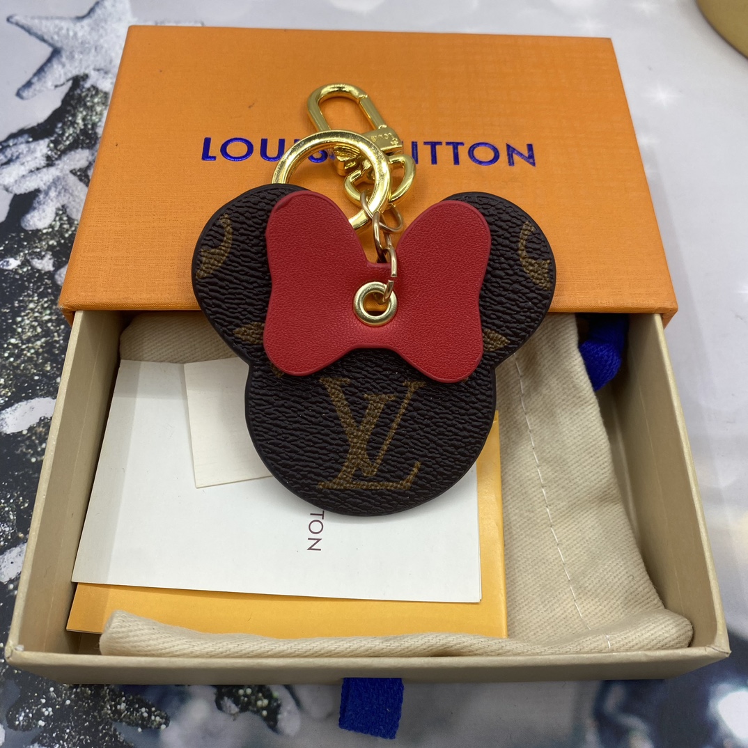 [TOP] Louis Vuitton LV Mickey Head Keychain - 3 Colour