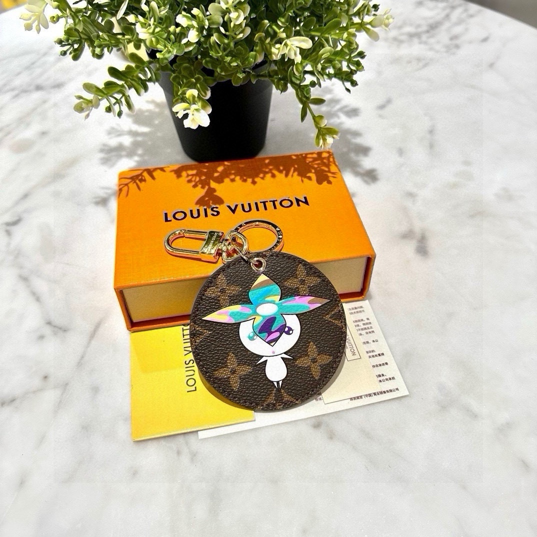 [TOP] Louis Vuitton LV Lllustrated Key Chain - 3 Color