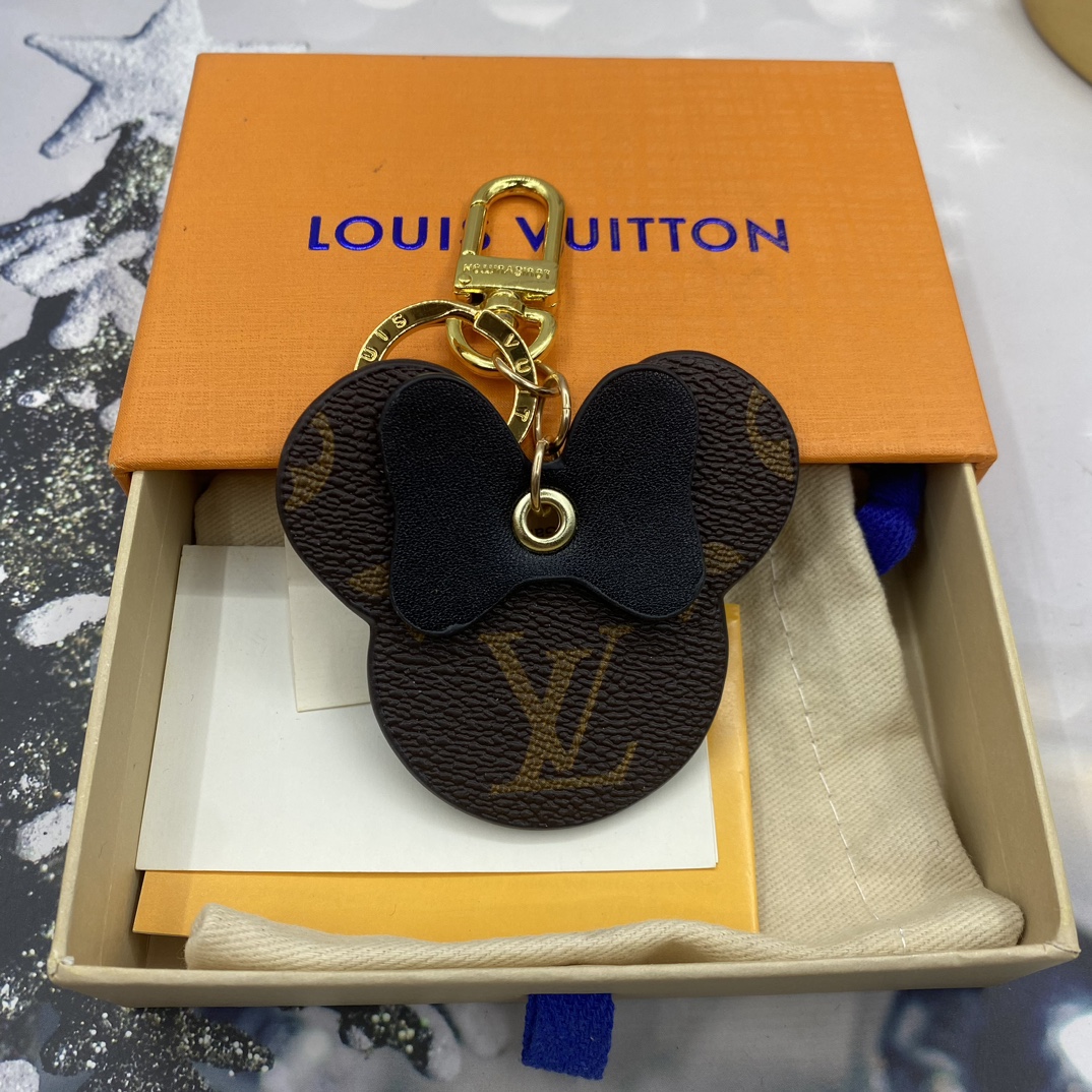[TOP] Louis Vuitton LV Mickey Head Keychain - 3 Colour