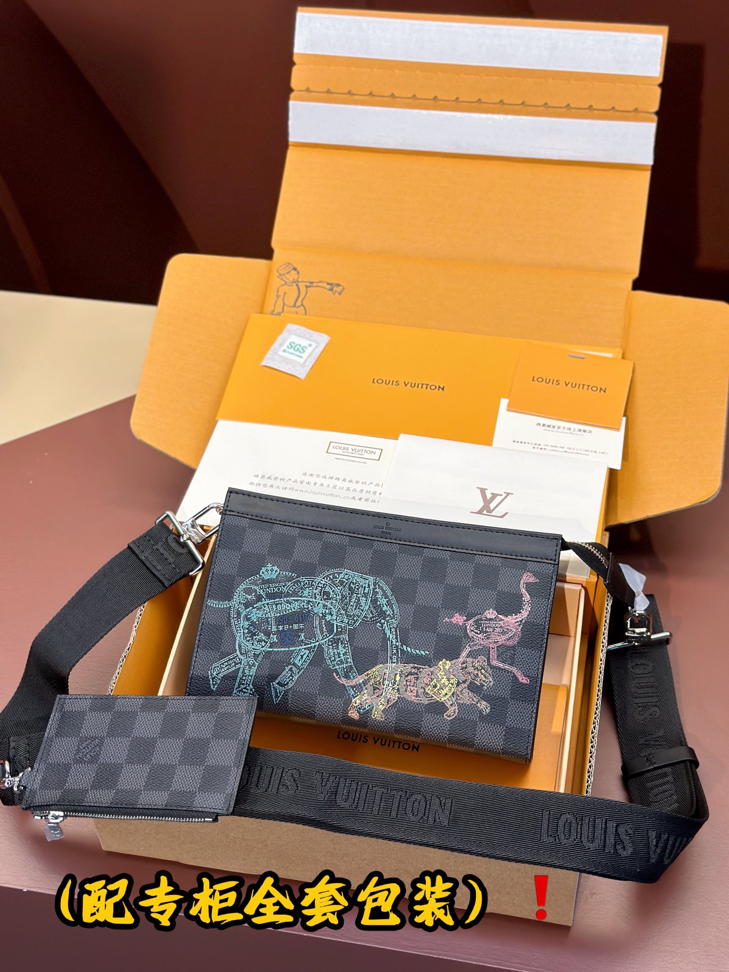 [TOP] Louis Vuitton LV Monogram Eclipse Canvas Bag 18.5 x 11 x 6.5cm - 3 Colour