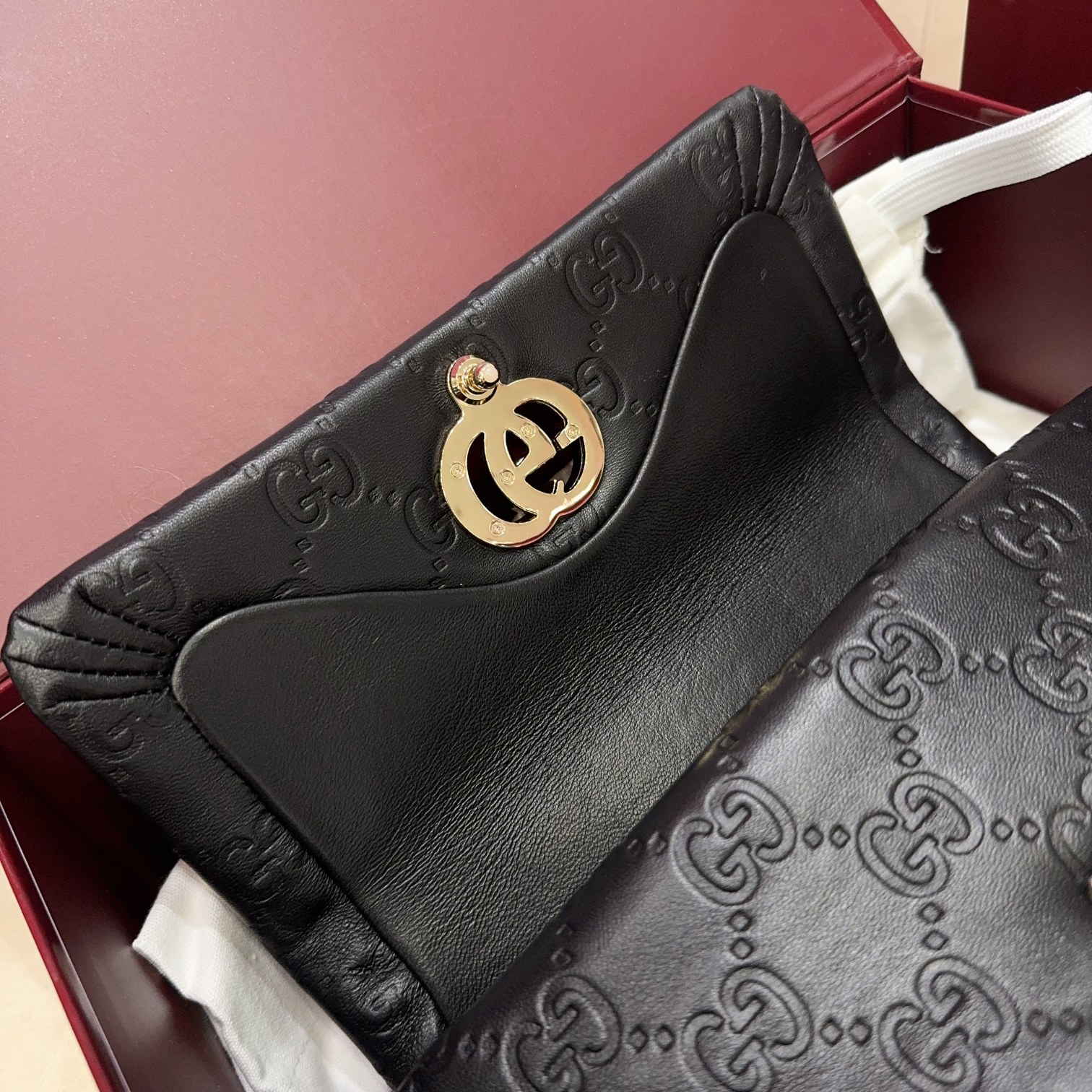 [TOP] GUCCI G*G Milano Mini bag 21.1*12.4*4.6cm - Black