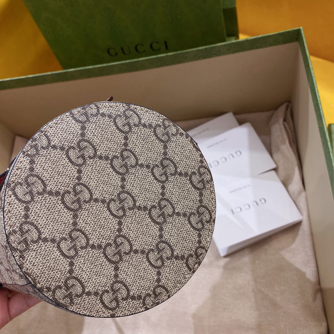 [TOP] GUCCI Tote Kids Bag 11x20x16.5cm/28x25x11cm - Brown