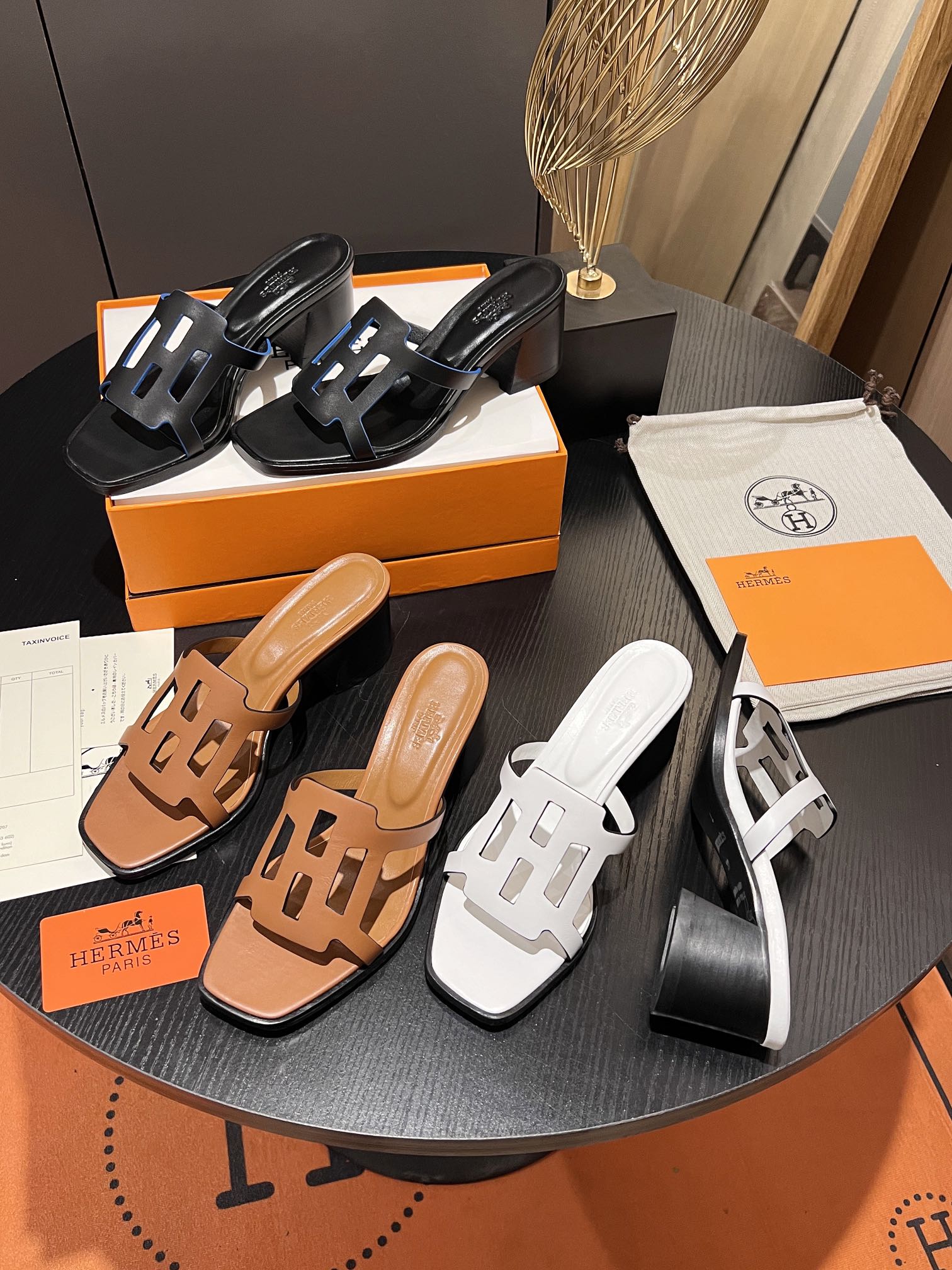 [TOP] HERMES H New Style Sliders -3 Color