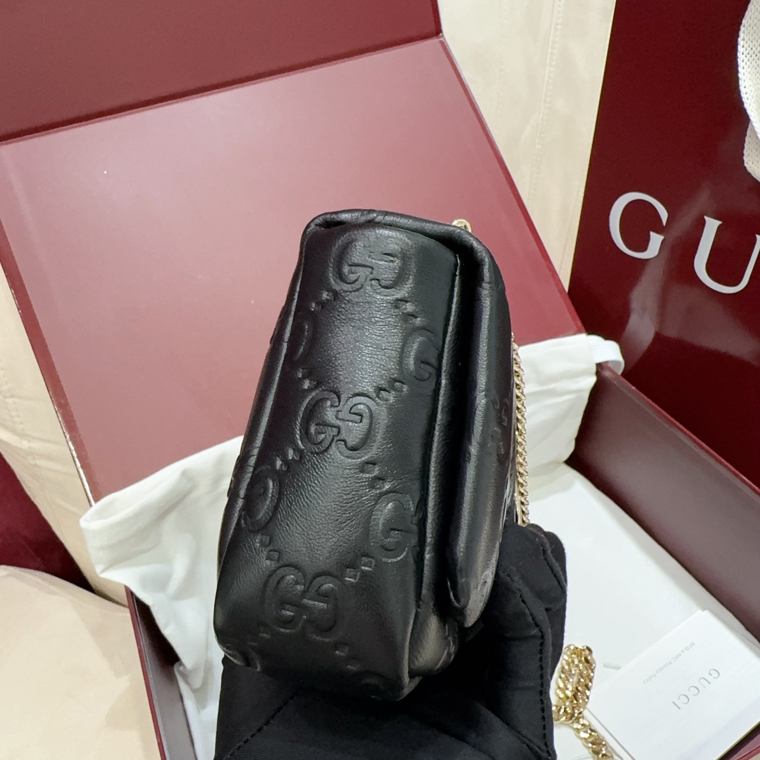 [TOP] GUCCI G*G Milano Mini bag 21.1*12.4*4.6cm - Black