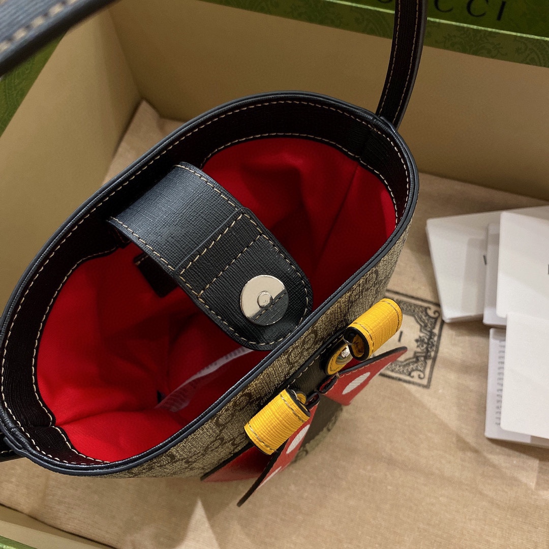 [TOP] GUCCI Tote Kids Bag 11x20x16.5cm/28x25x11cm - Brown