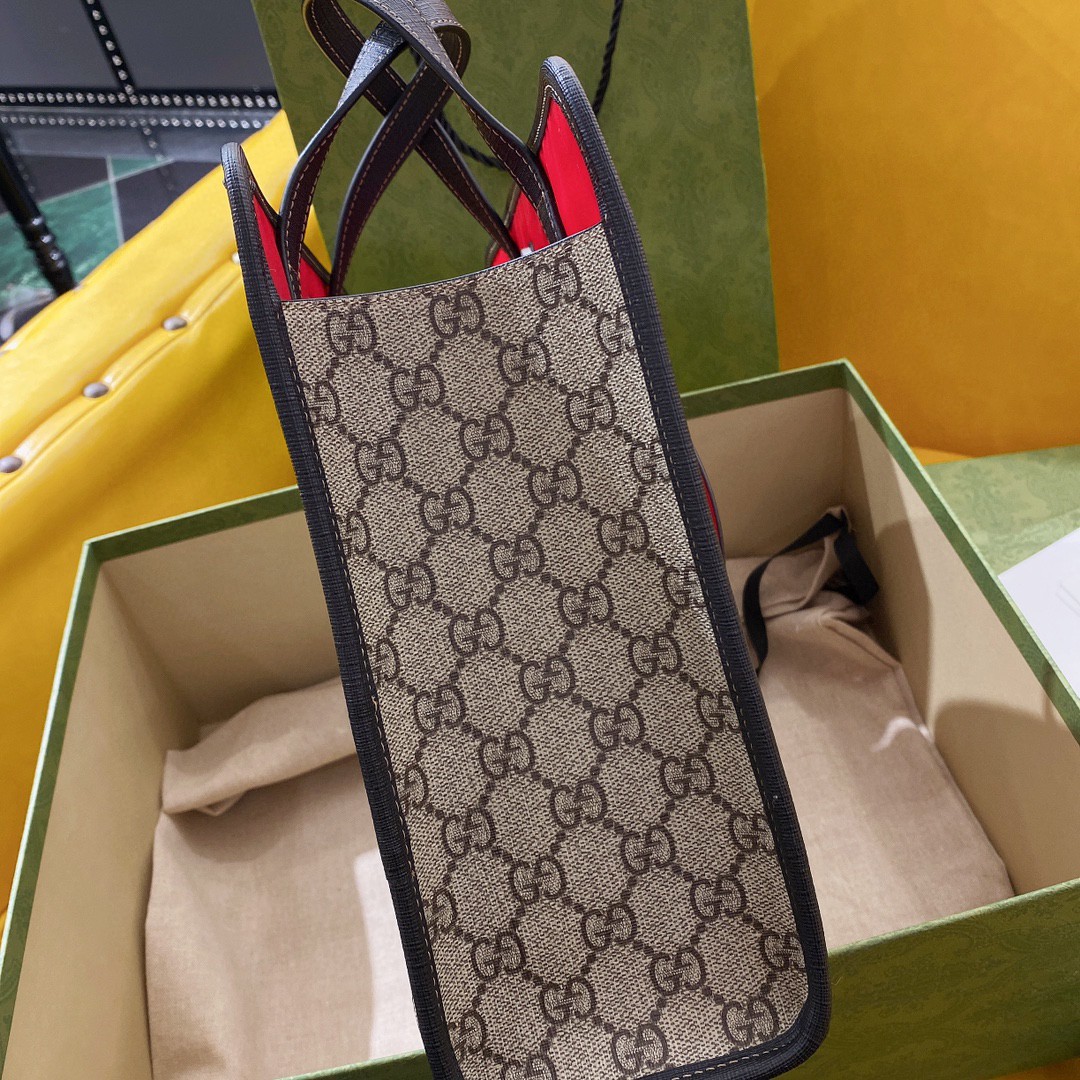 [TOP] GUCCI Tote Kids Bag 11x20x16.5cm/28x25x11cm - Brown