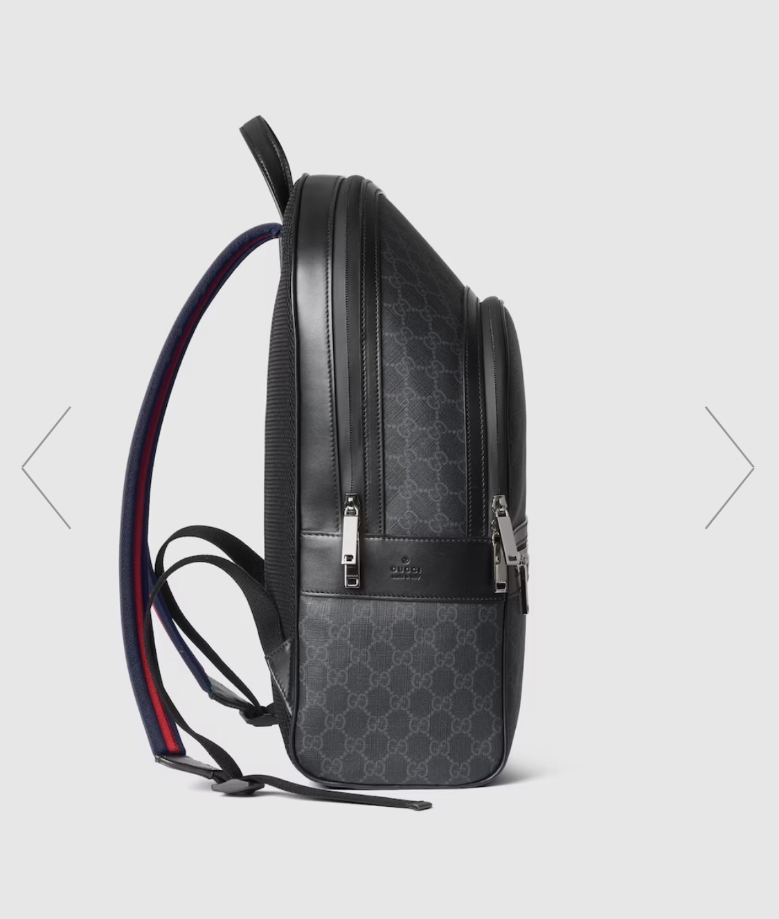 [TOP] GUCCI Leather Backpack  28*44*15.5cm - Black