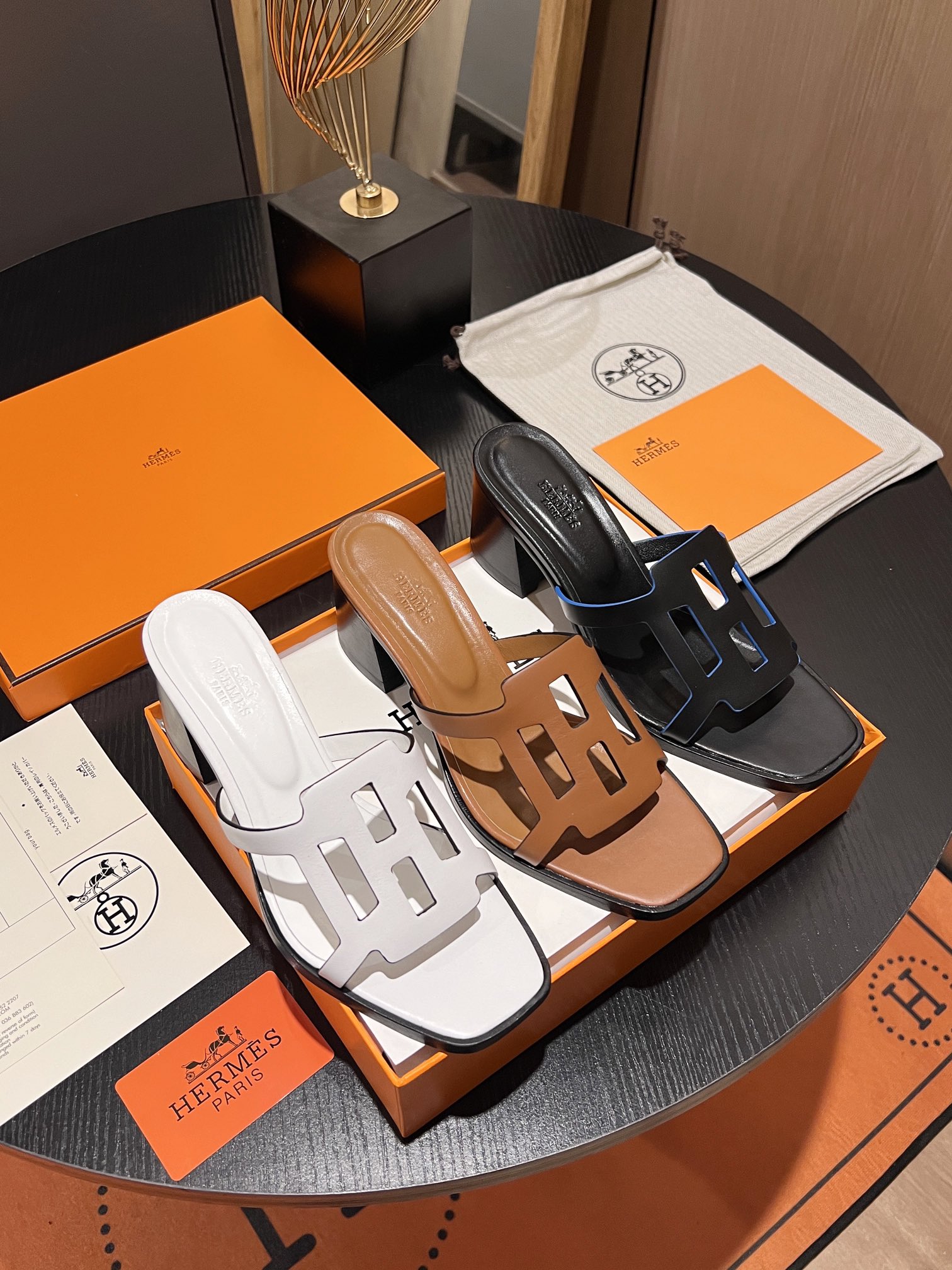 [TOP] HERMES H New Style Sliders -3 Color