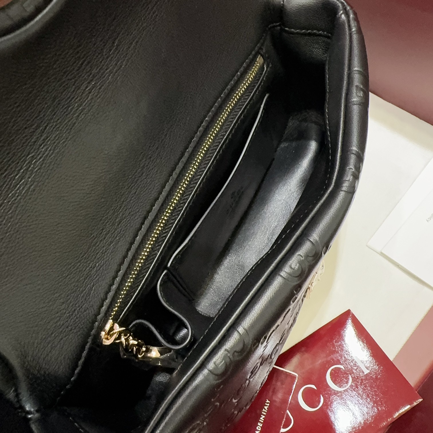 [TOP] GUCCI G*G Milano Mini bag 21.1*12.4*4.6cm - Black