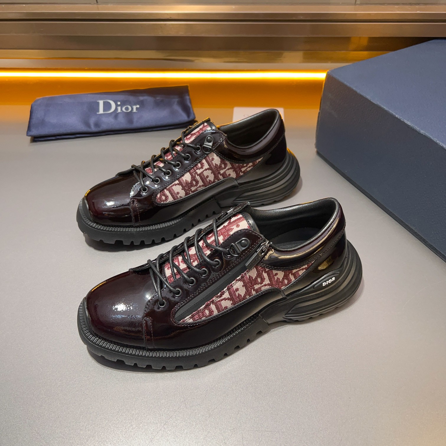 [TOP] Christian Dior Men's Shoes -Black