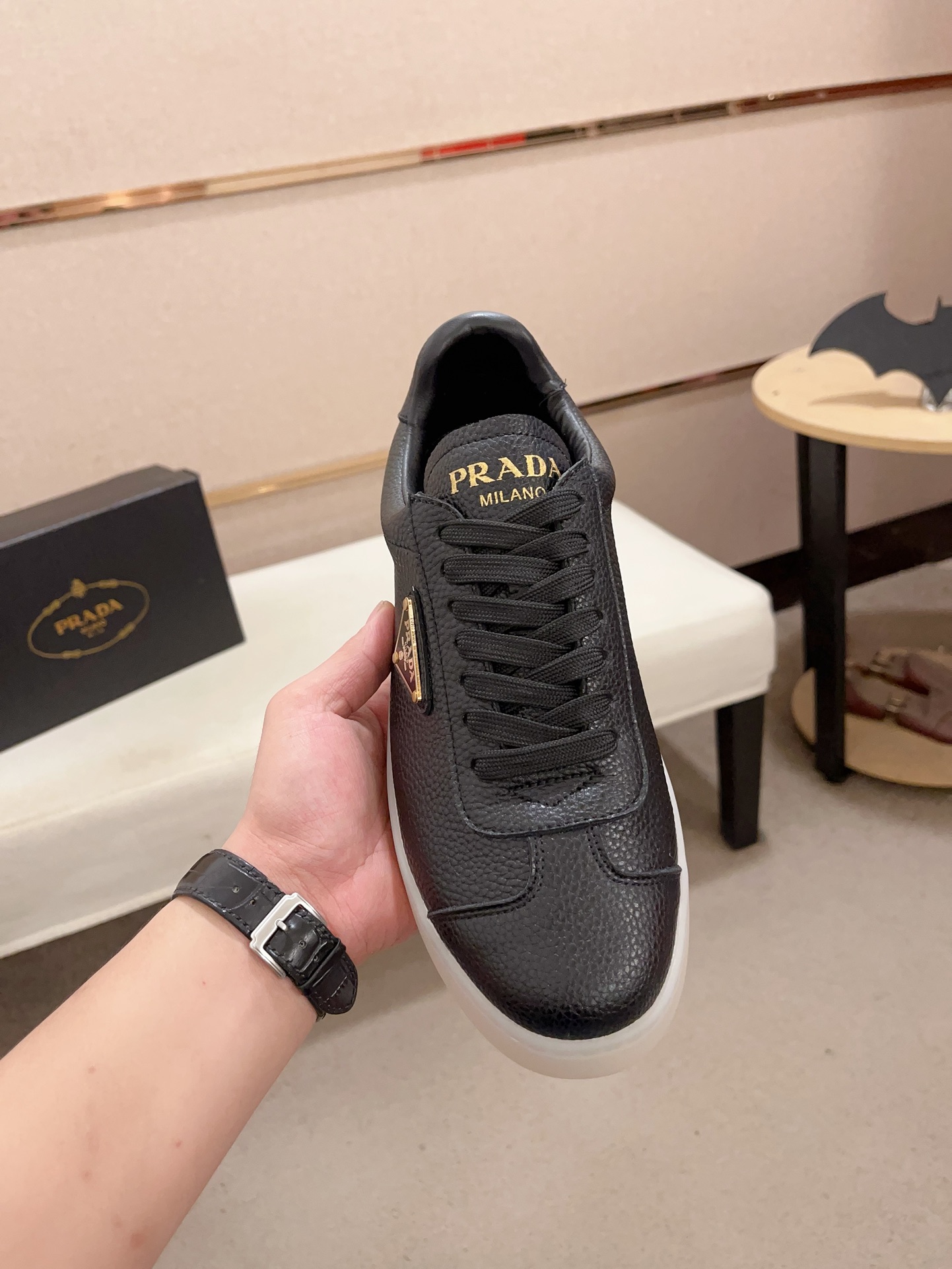 [TOP] PRADA Men's Shoes - Black