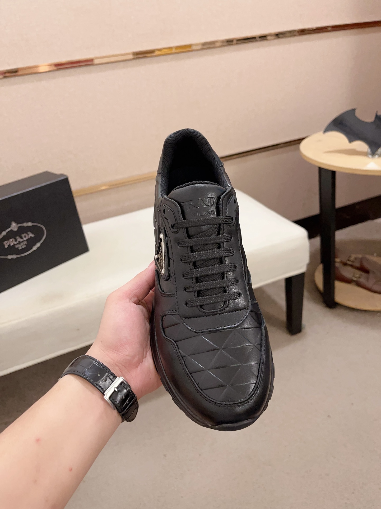 [TOP] PRADA Sports Shoes - Black