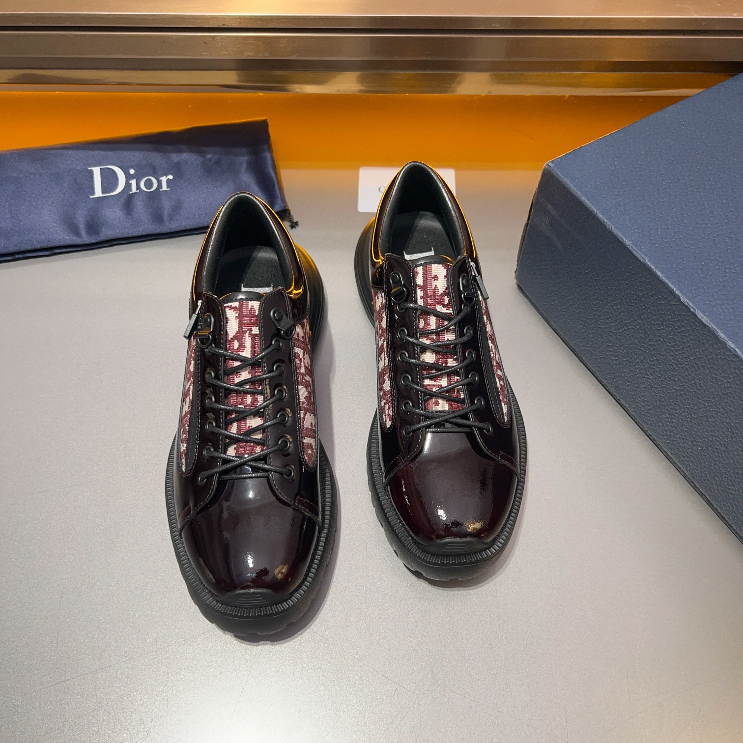 [TOP] Christian Dior Men's Shoes -Black