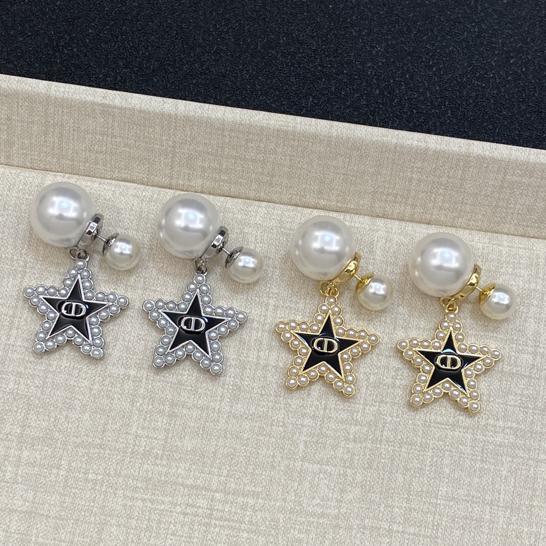 [TOP] Christian Star Shape Earrings - Gold/Silver