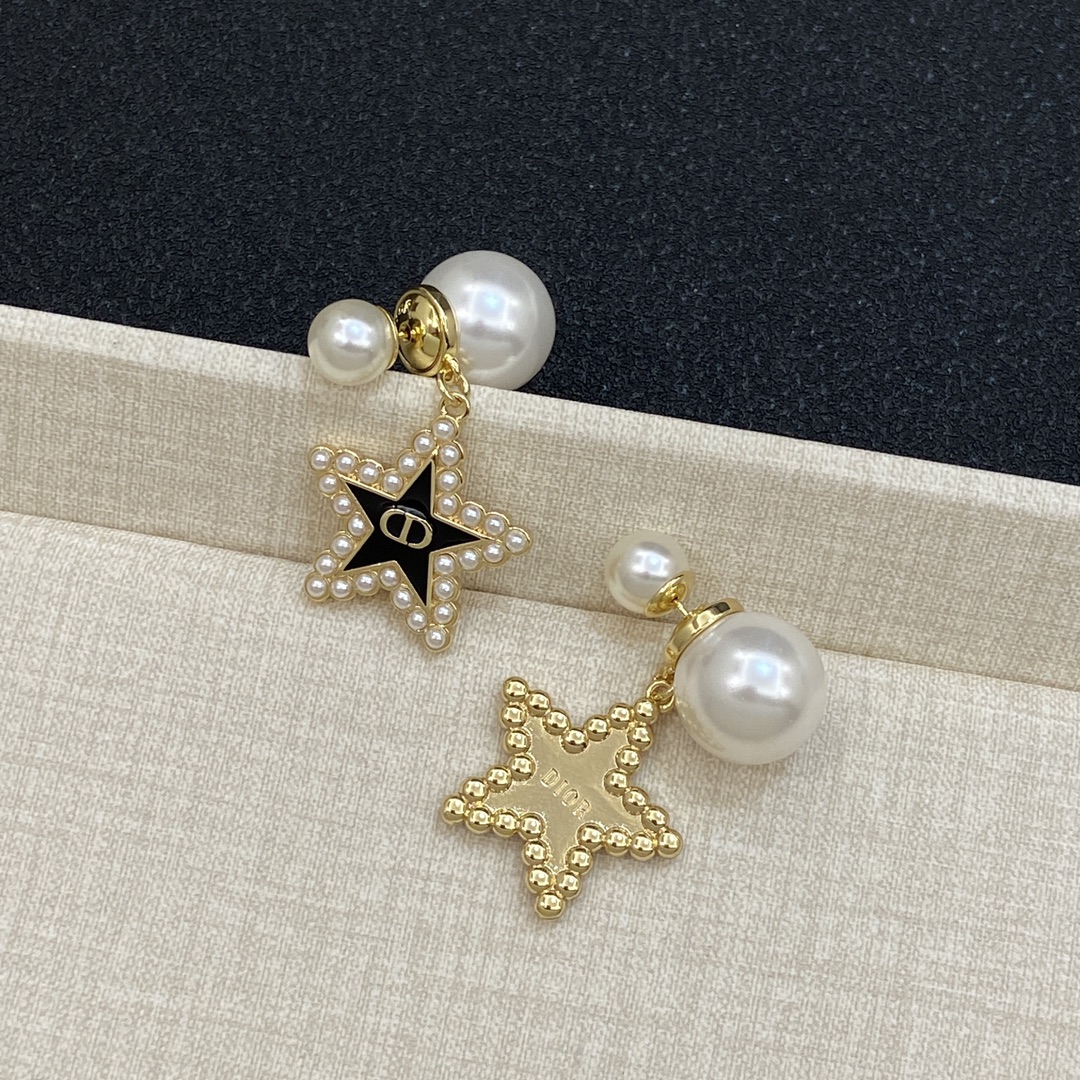 [TOP] Christian Star Shape Earrings - Gold/Silver