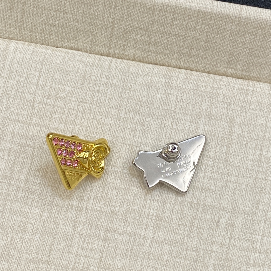 [TOP] PRADA Diamonds Earrings - Gold/Silver