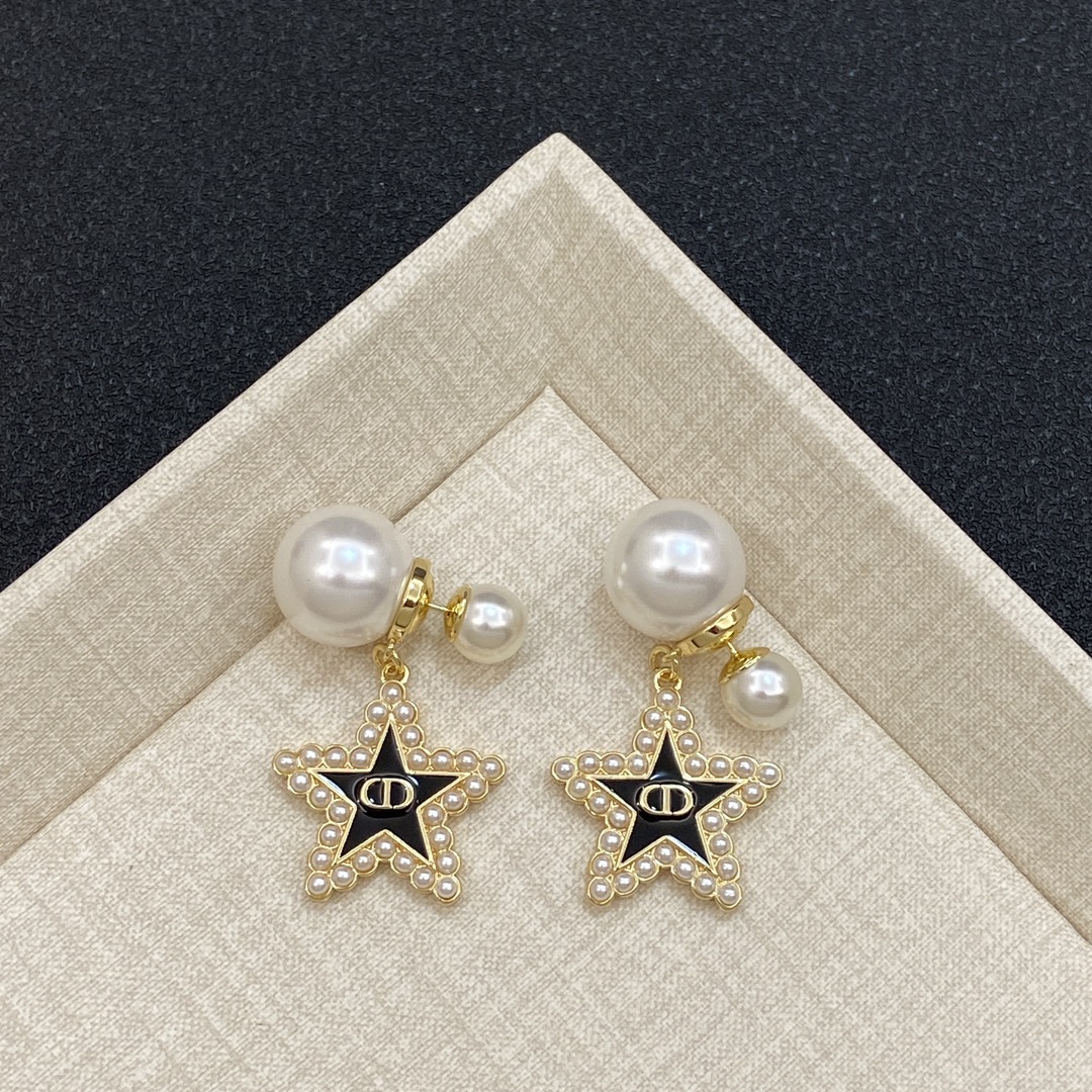 [TOP] Christian Star Shape Earrings - Gold/Silver