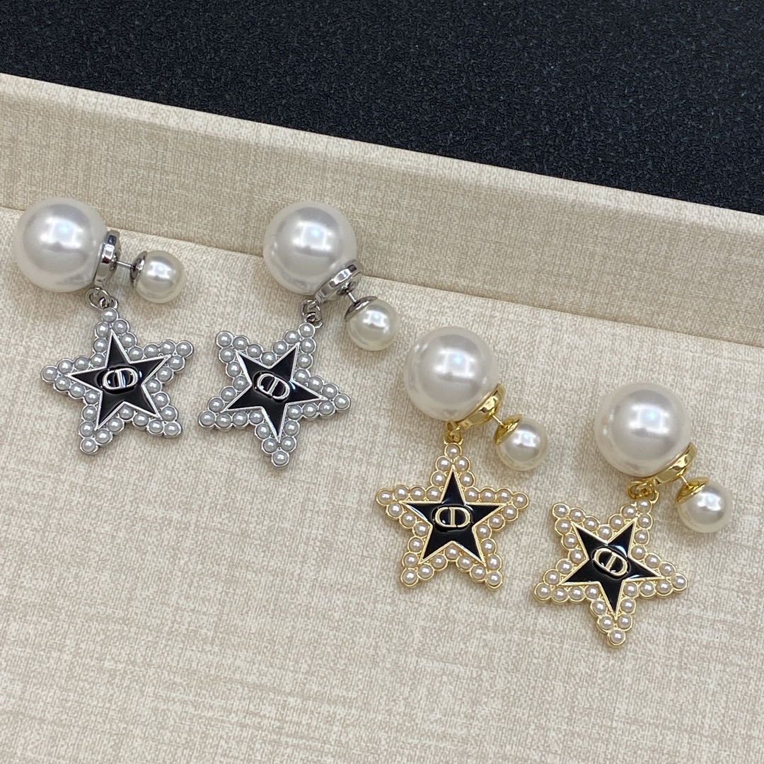 [TOP] Christian Star Shape Earrings - Gold/Silver