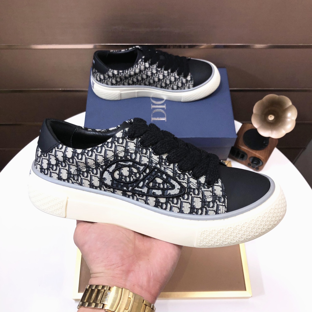 [TOP] Christian Dior Men's Shoes -Black