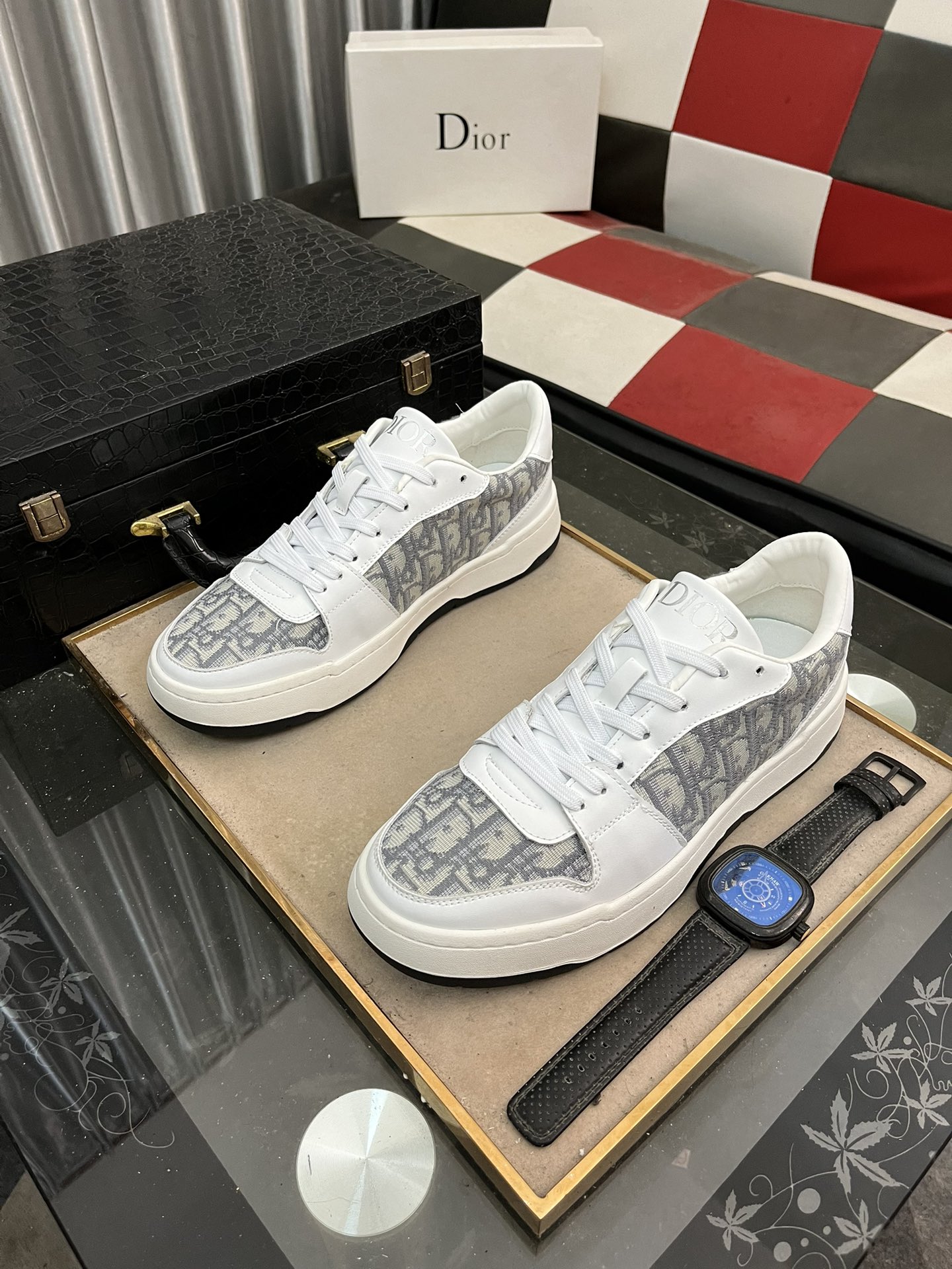 [TOP] Christian Dior Men's Shoes -White