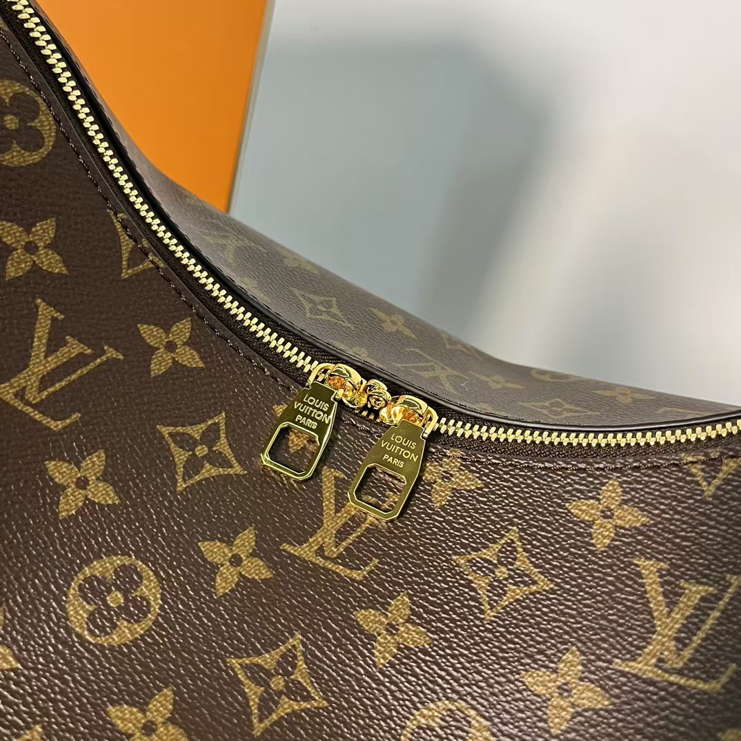 [TOP] Louis Vuitton LV Slouchy MM Bag 29x11x40cm - Brown