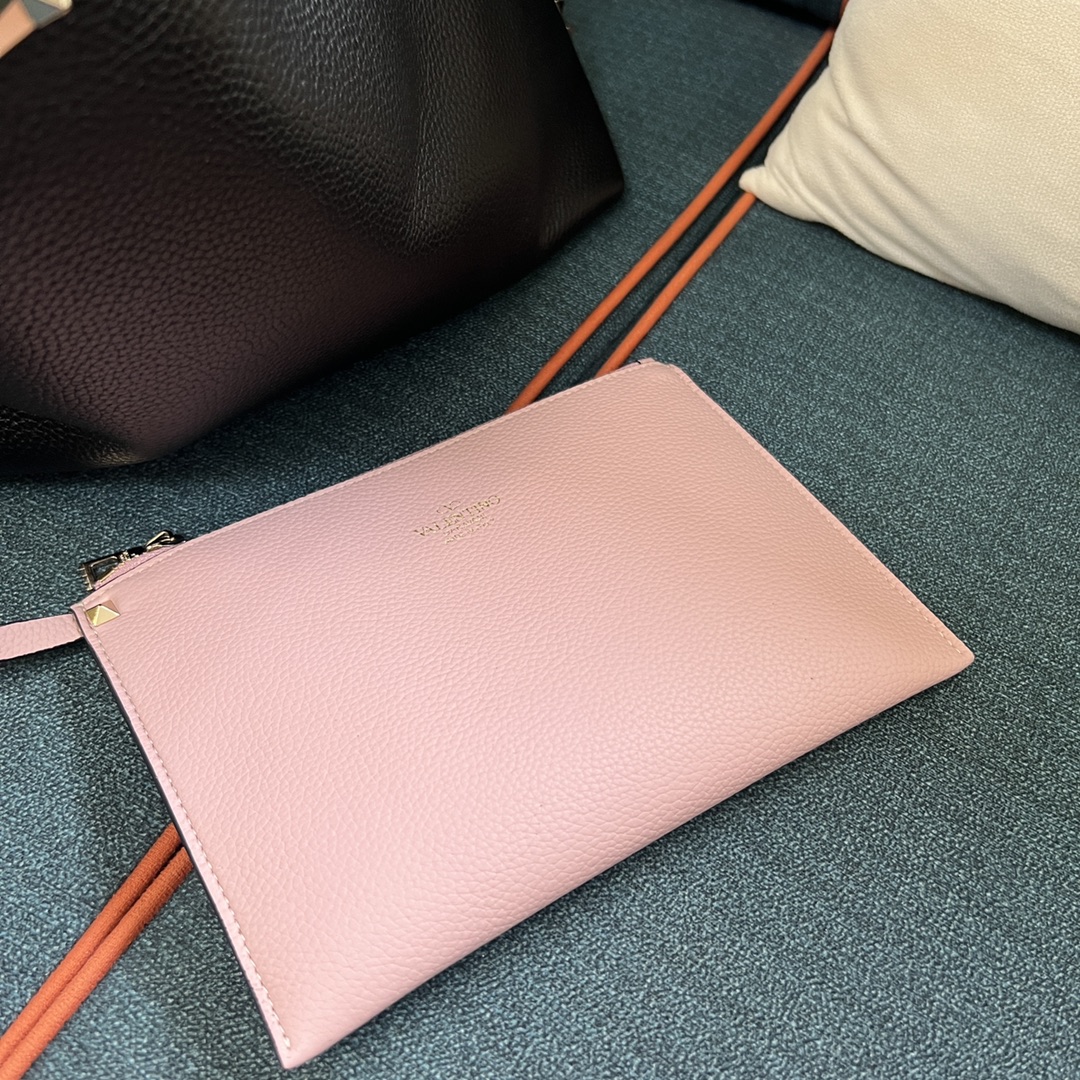 [TOP] VALENTINO Rockstud Tote Bag 41x14x30cm - Black