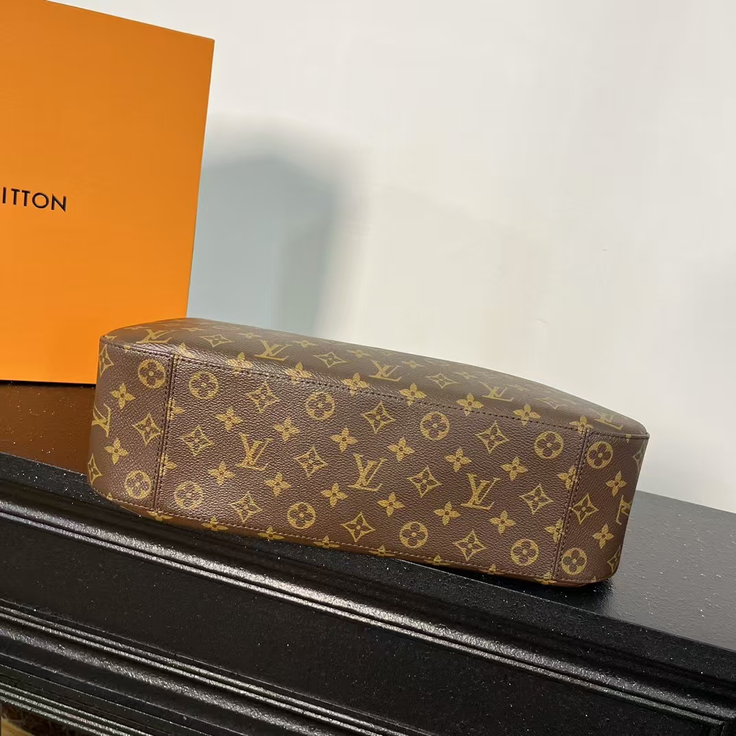 [TOP] Louis Vuitton LV Slouchy MM Bag 29x11x40cm - Brown