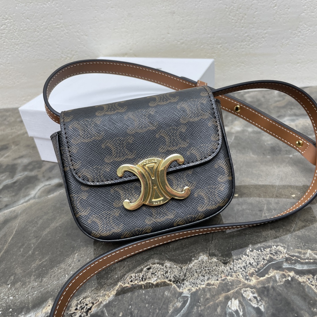 [TOP] CELINE Pvc Pinpi Cowhide Arc De Triomphe Bag - 11×4×8cm - 5 Colors