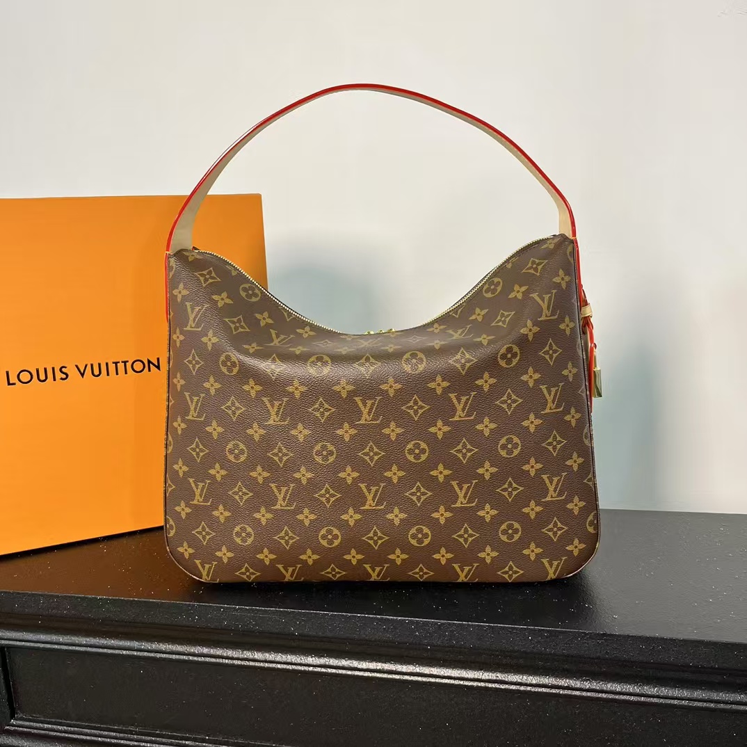 [TOP] Louis Vuitton LV Slouchy MM Bag 29x11x40cm - Brown