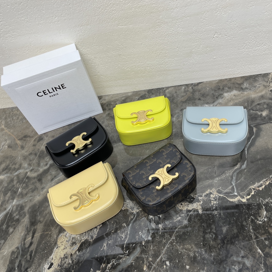 [TOP] CELINE Pvc Pinpi Cowhide Arc De Triomphe Bag - 11×4×8cm - 5 Colors