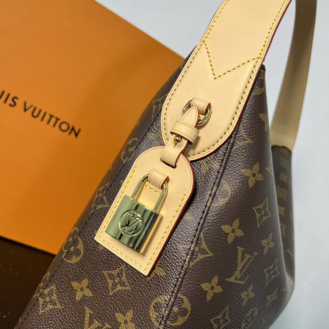 [TOP] Louis Vuitton LV Slouchy MM Bag 29x11x40cm - Brown