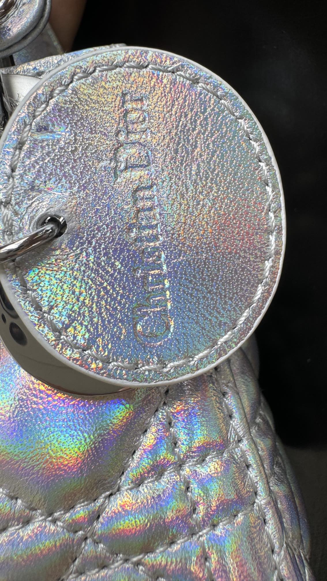 [TOP] Christian Dior Soft Lambskin Micro Mini Lady Dior Bags 12*10*5cm - Gold/Silvery&GHW