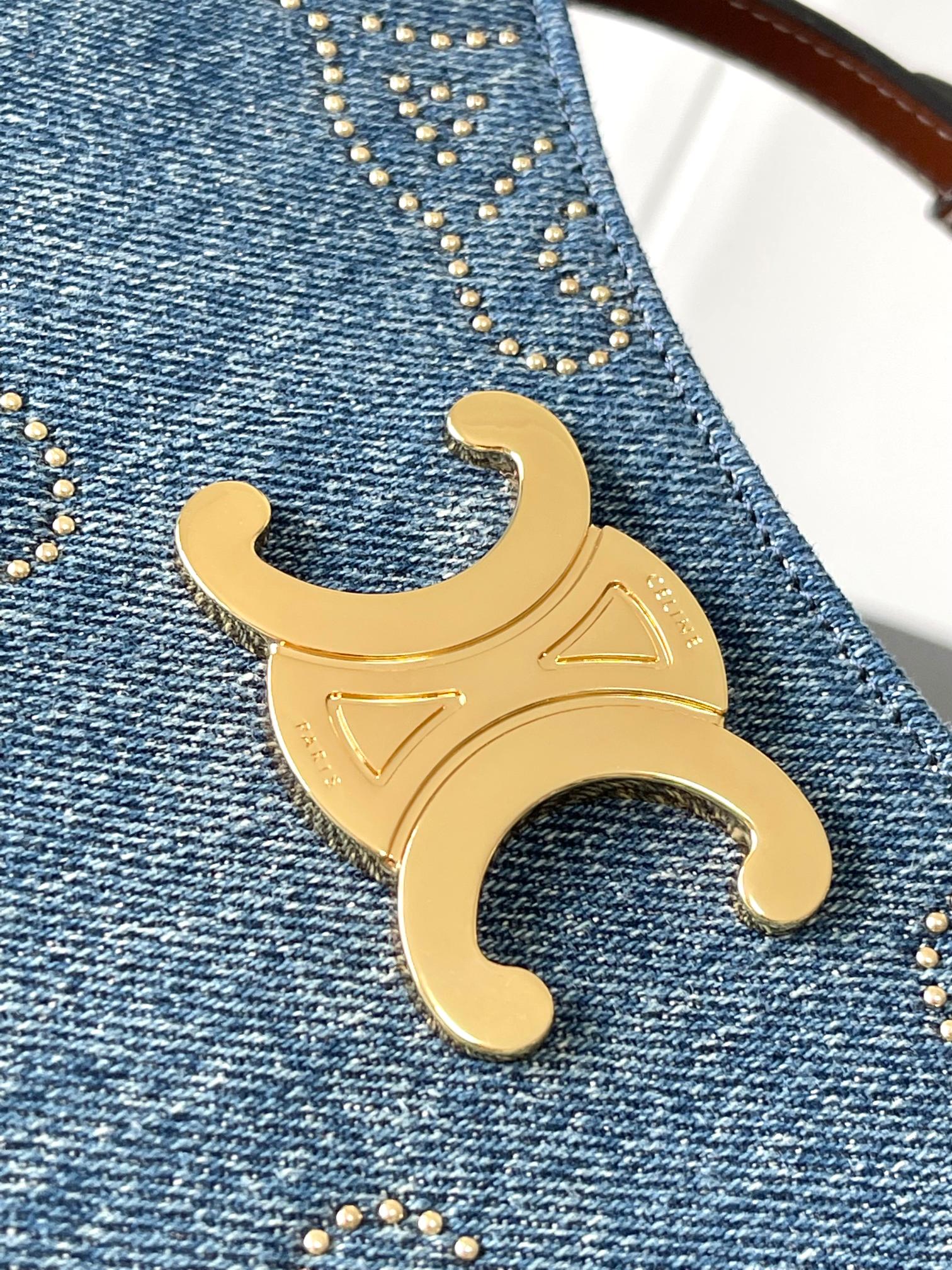 [TOP] CELINE Tilly Bag 22x13.5x4cm - Denim Blue