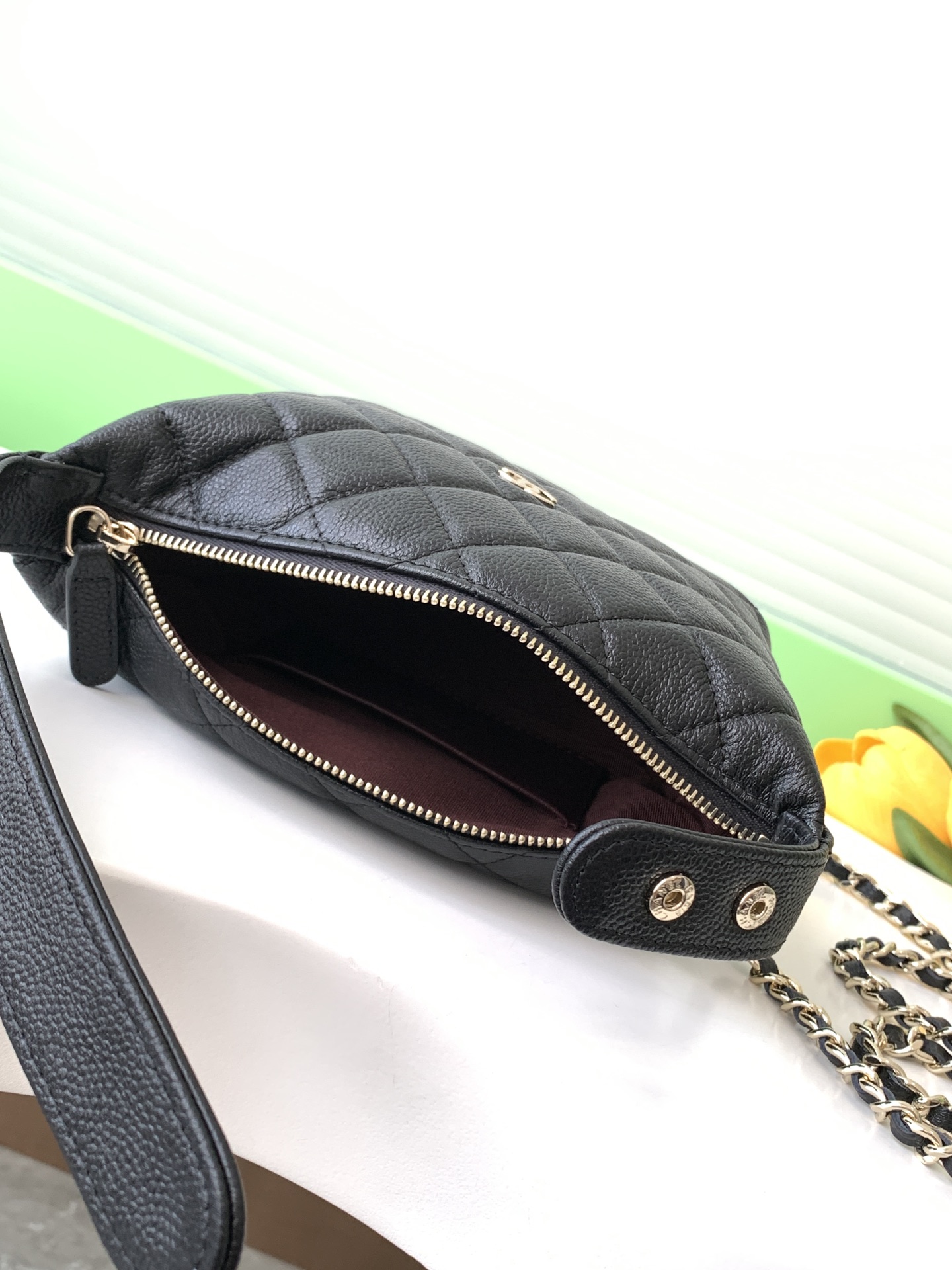 [TOP] CHANEL Lunch Box Bag - GHW&21.5*19*6cm - Black