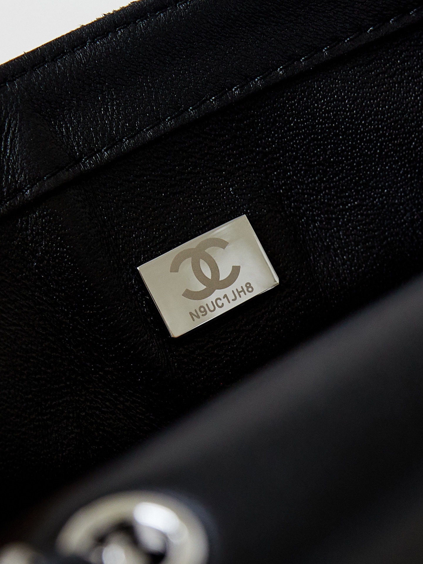 [TOP] CHANEL Flap Bag Black Size 5 Diamond 20*14*8cm - Black