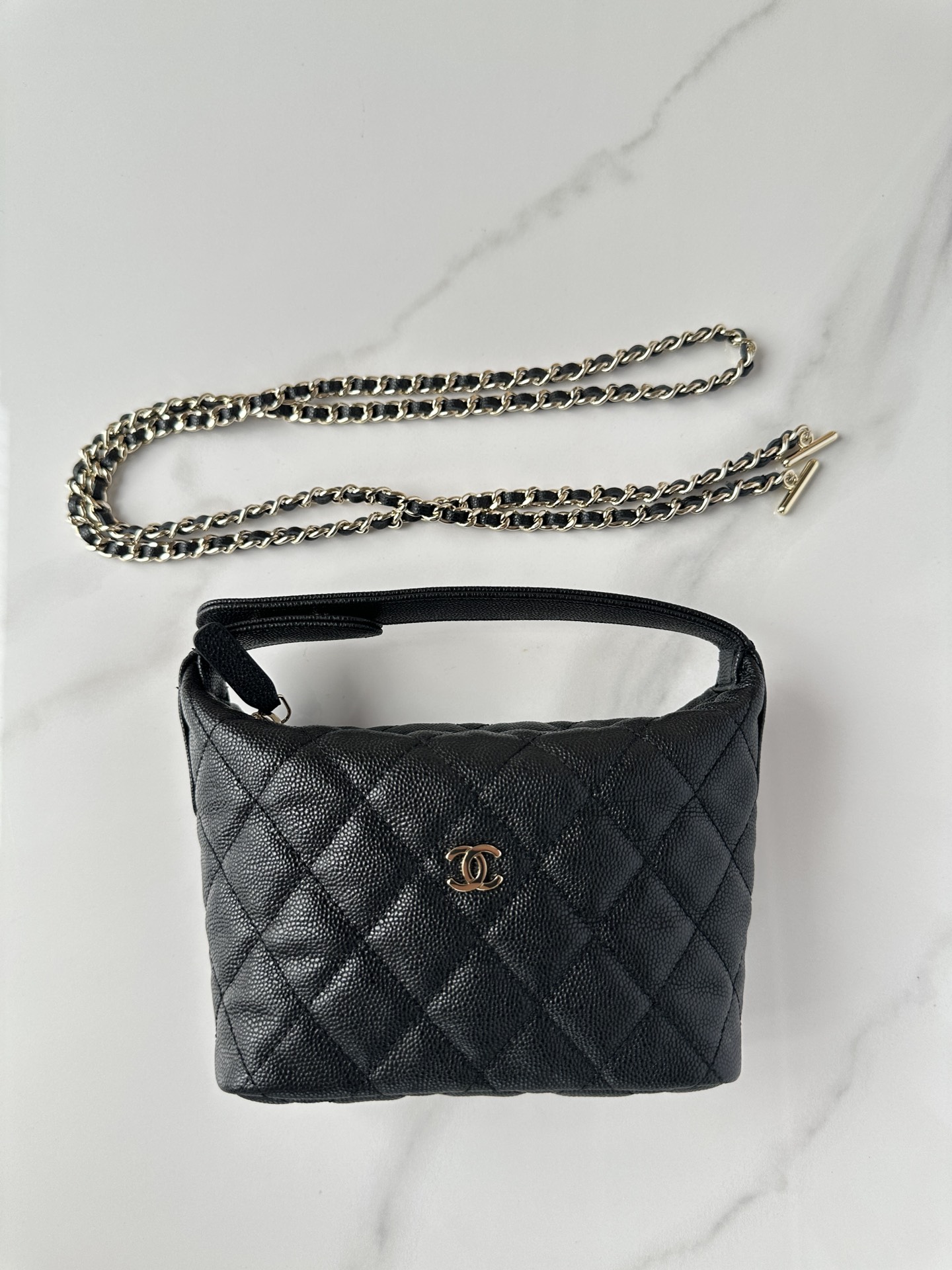 [TOP] CHANEL Spherical Cowhide Lunch Box Bag - GHW&19*15*6.5cm - 4 Colour