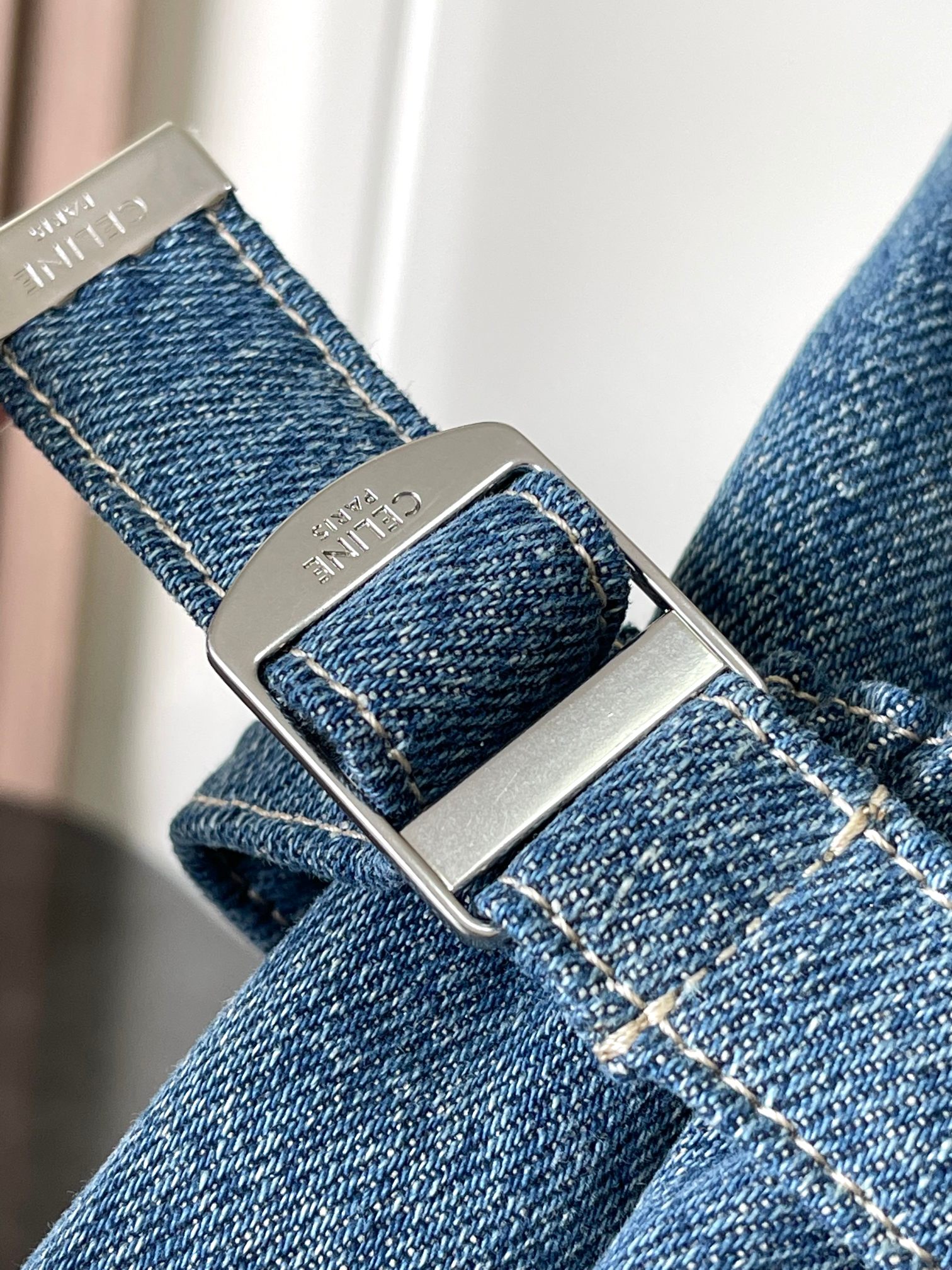 [TOP] CELINE Tote Bag 42x12x40cm - Denim Blue