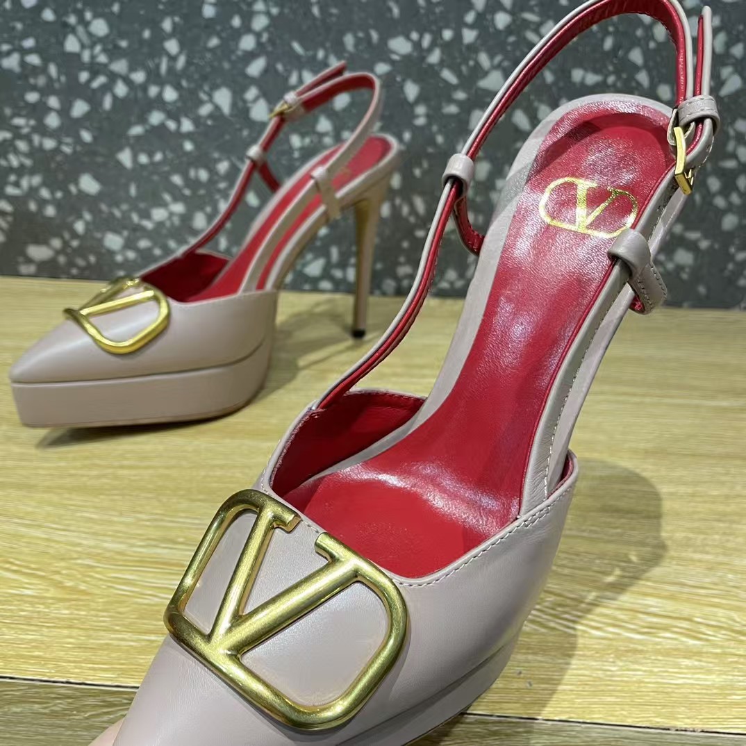 [TOP] VALENTINO 10.3cm High Heel Pumps - Pink
