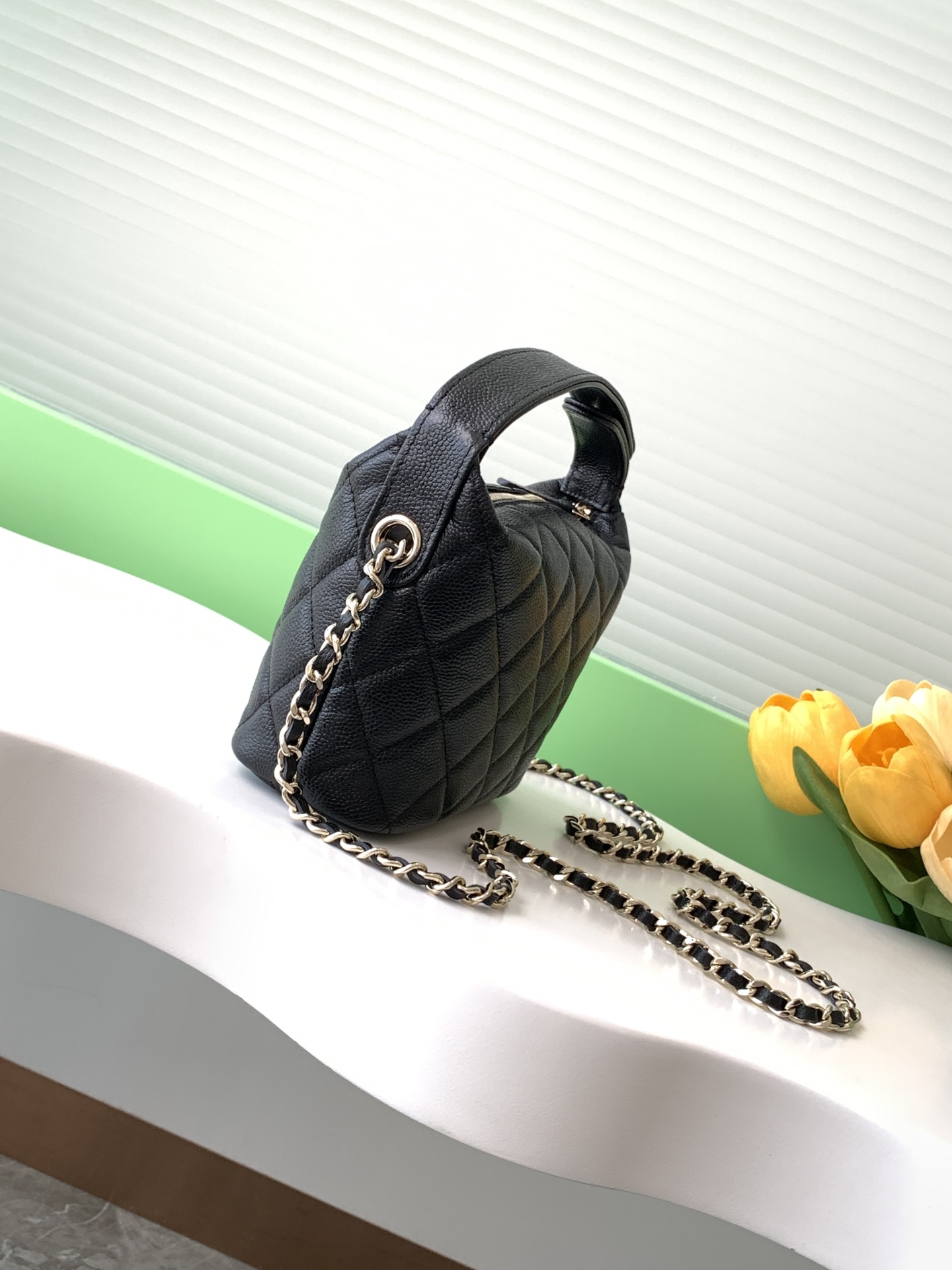 [TOP] CHANEL Lunch Box Bag - GHW&21.5*19*6cm - Black