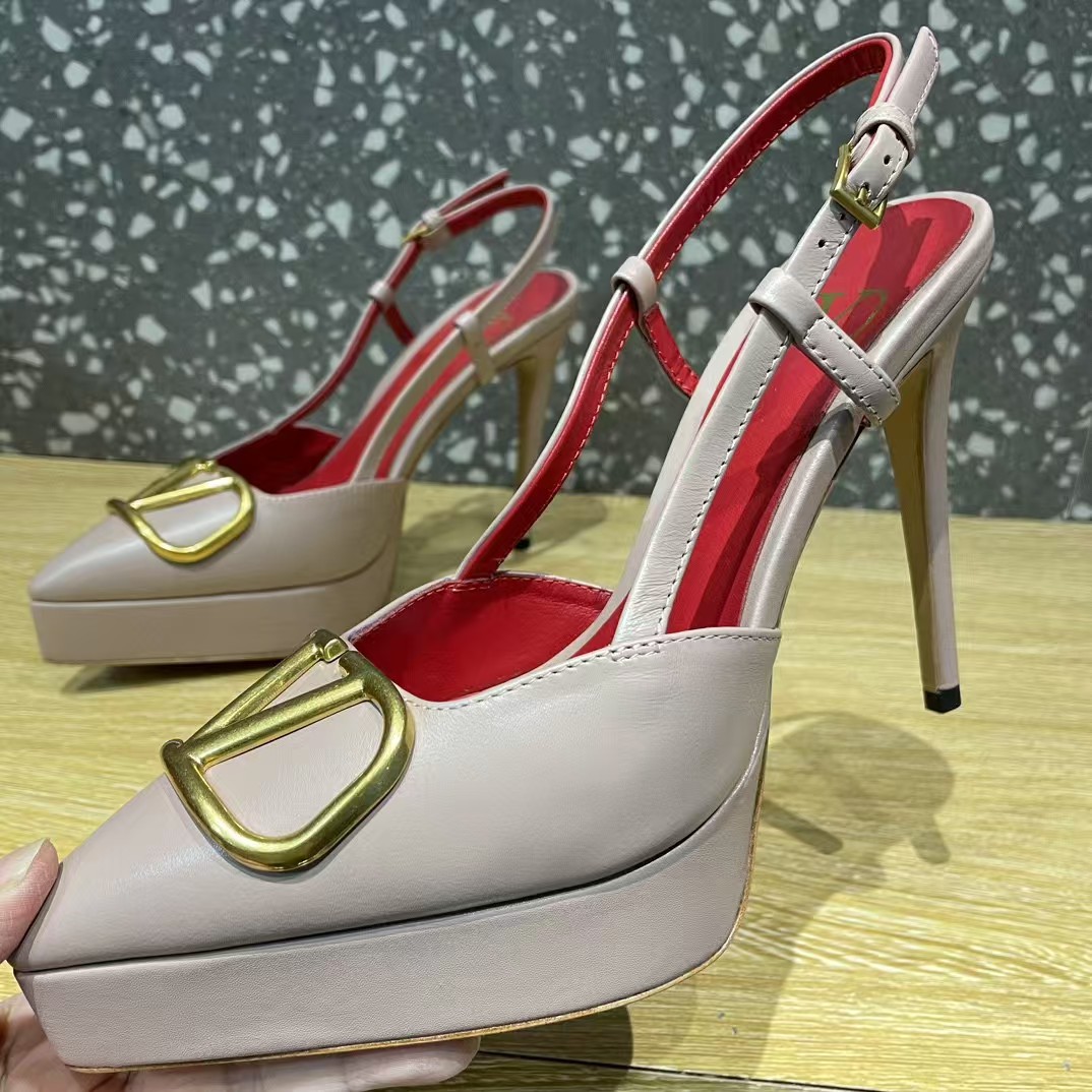 [TOP] VALENTINO 10.3cm High Heel Pumps - Pink