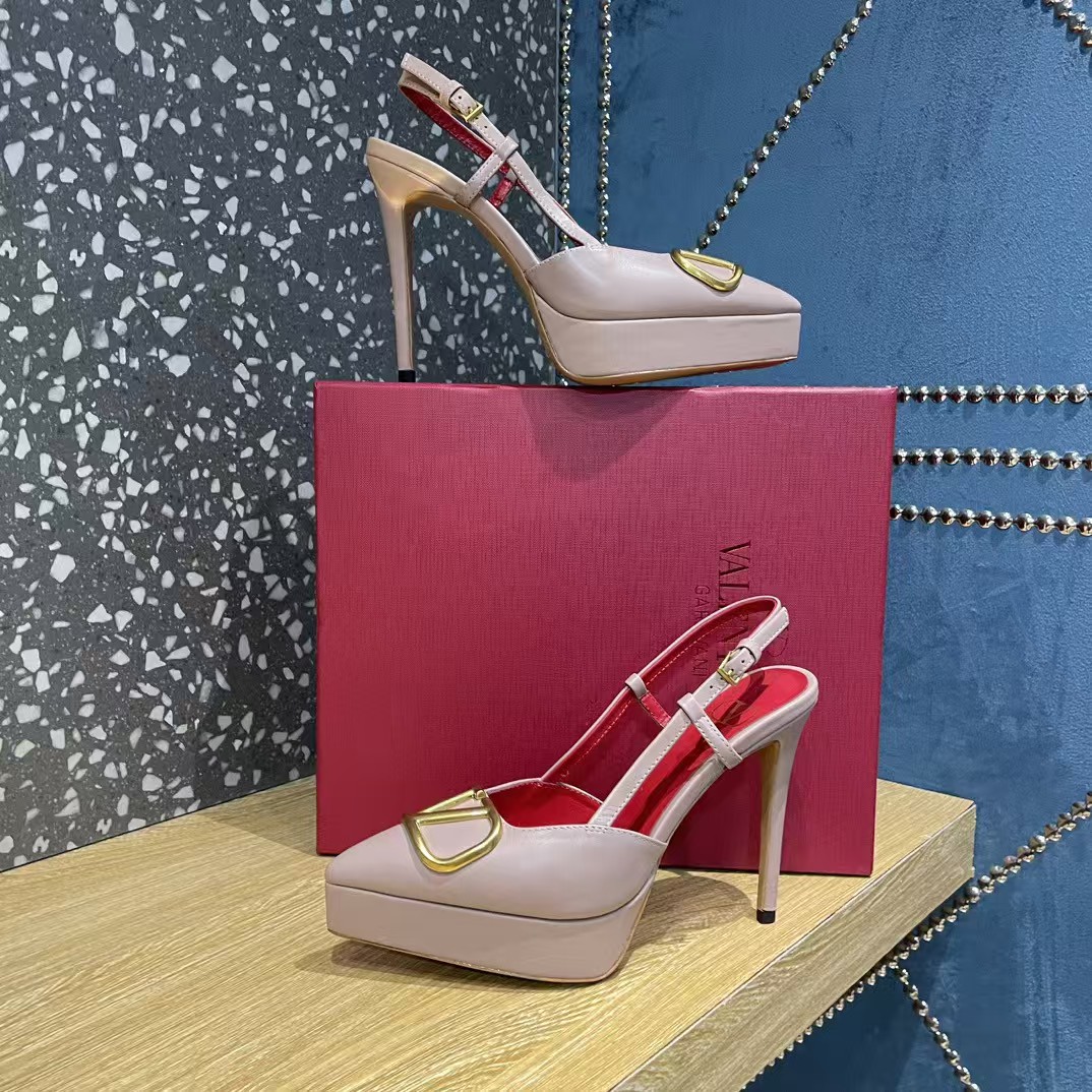 [TOP] VALENTINO 10.3cm High Heel Pumps - Pink