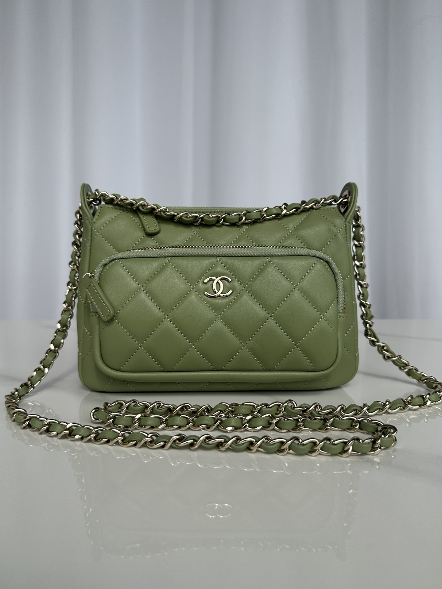 [TOP] CHANEL Lambskin Bag 21X15.5X8 cm - 4 Color&GHW