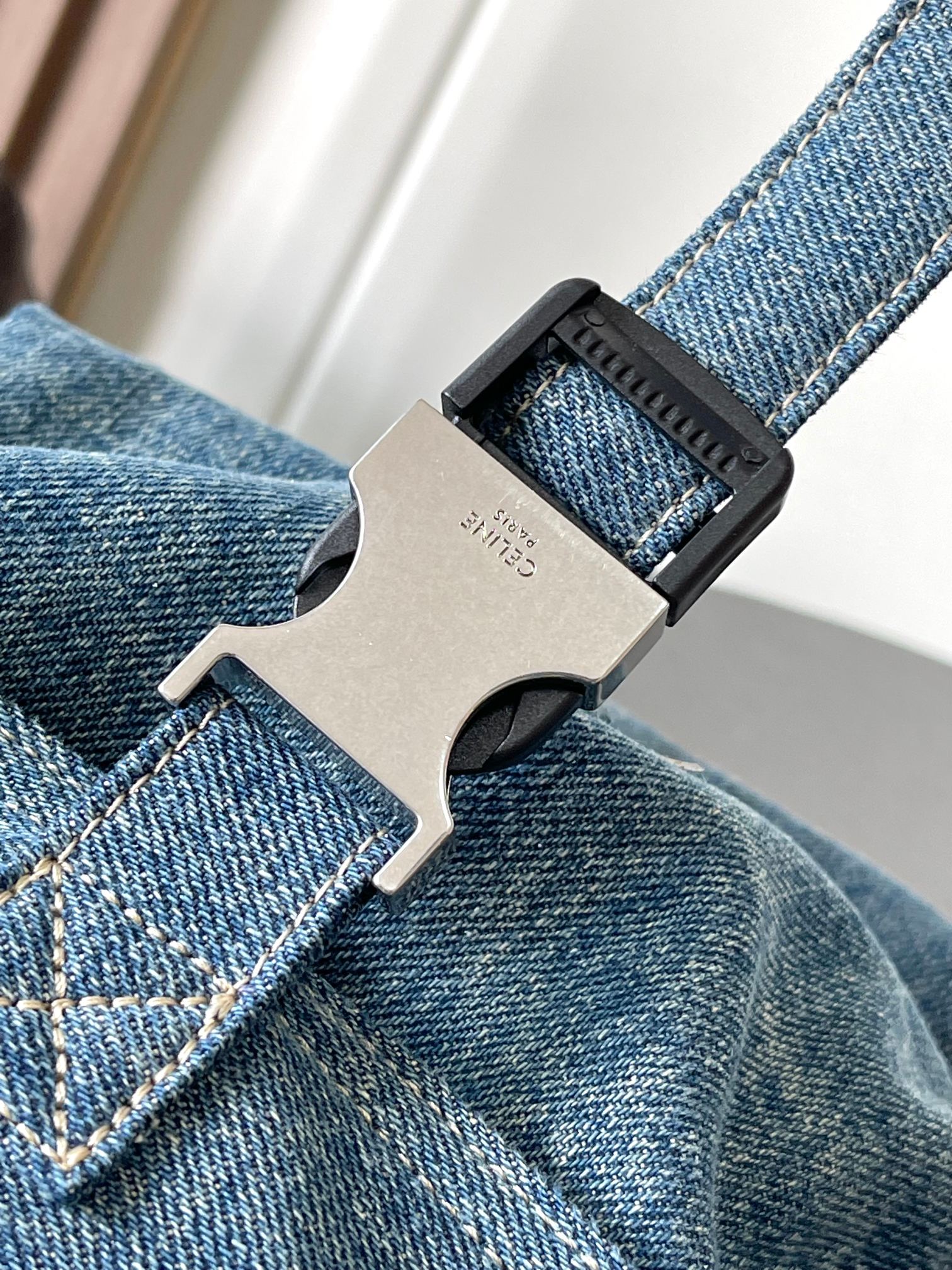 [TOP] CELINE Tote Bag 42x12x40cm - Denim Blue