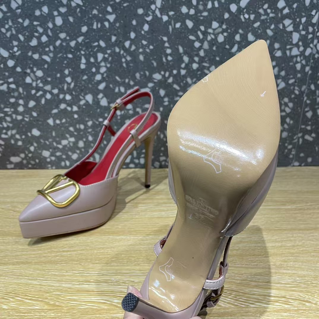 [TOP] VALENTINO 10.3cm High Heel Pumps - Pink