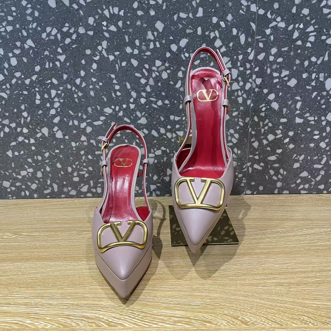 [TOP] VALENTINO 10.3cm High Heel Pumps - Pink