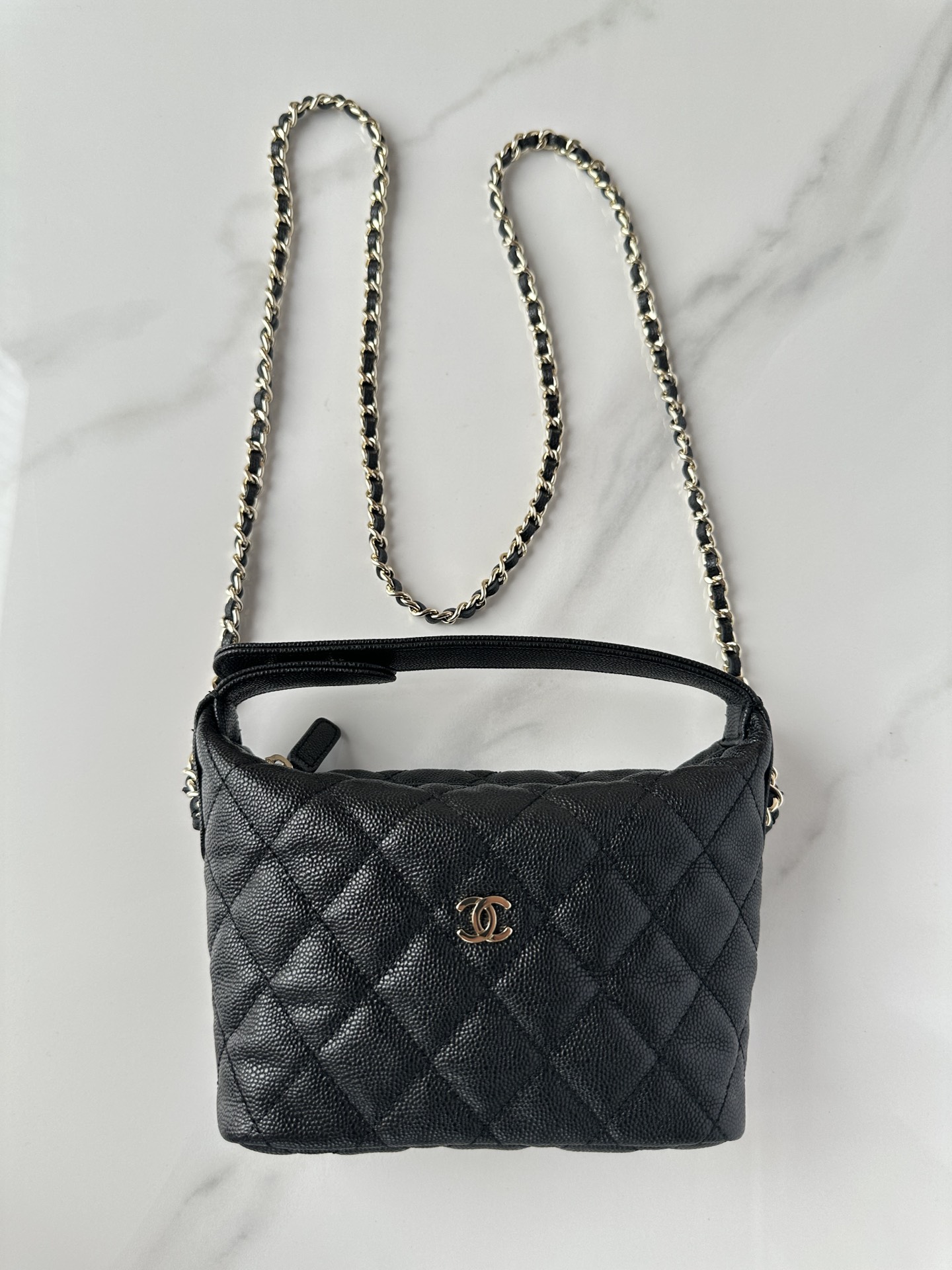 [TOP] CHANEL Spherical Cowhide Lunch Box Bag - GHW&19*15*6.5cm - 4 Colour
