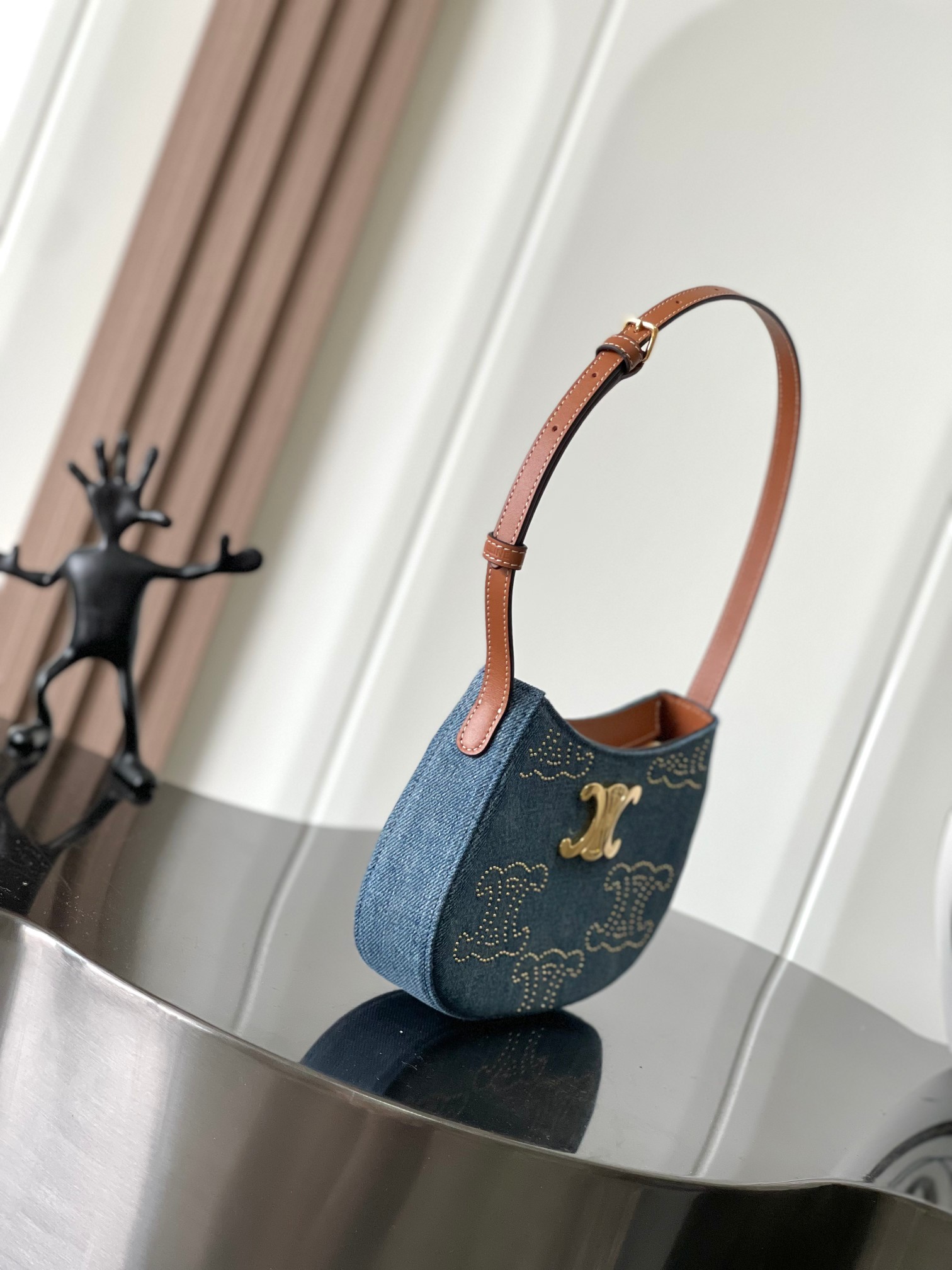 [TOP] CELINE Tilly Bag 22x13.5x4cm - Denim Blue