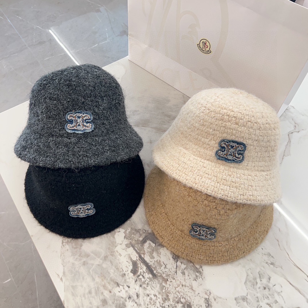 [TOP] CELINE Knitted Fisherman's Hat - 4 Color