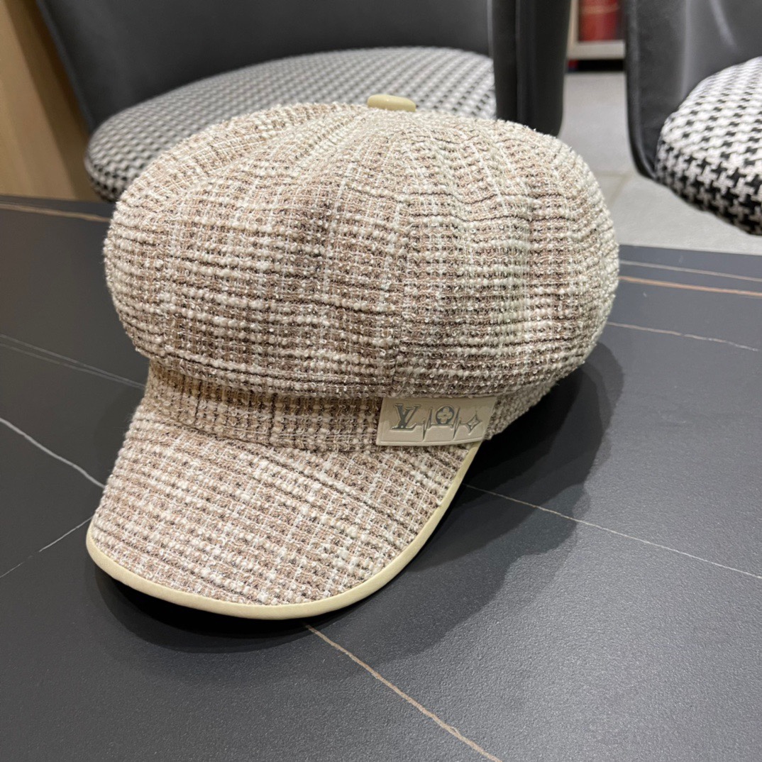 [TOP] Louis Vuitton LV Vintage Beret Cotton And Hemp - 3 Colors